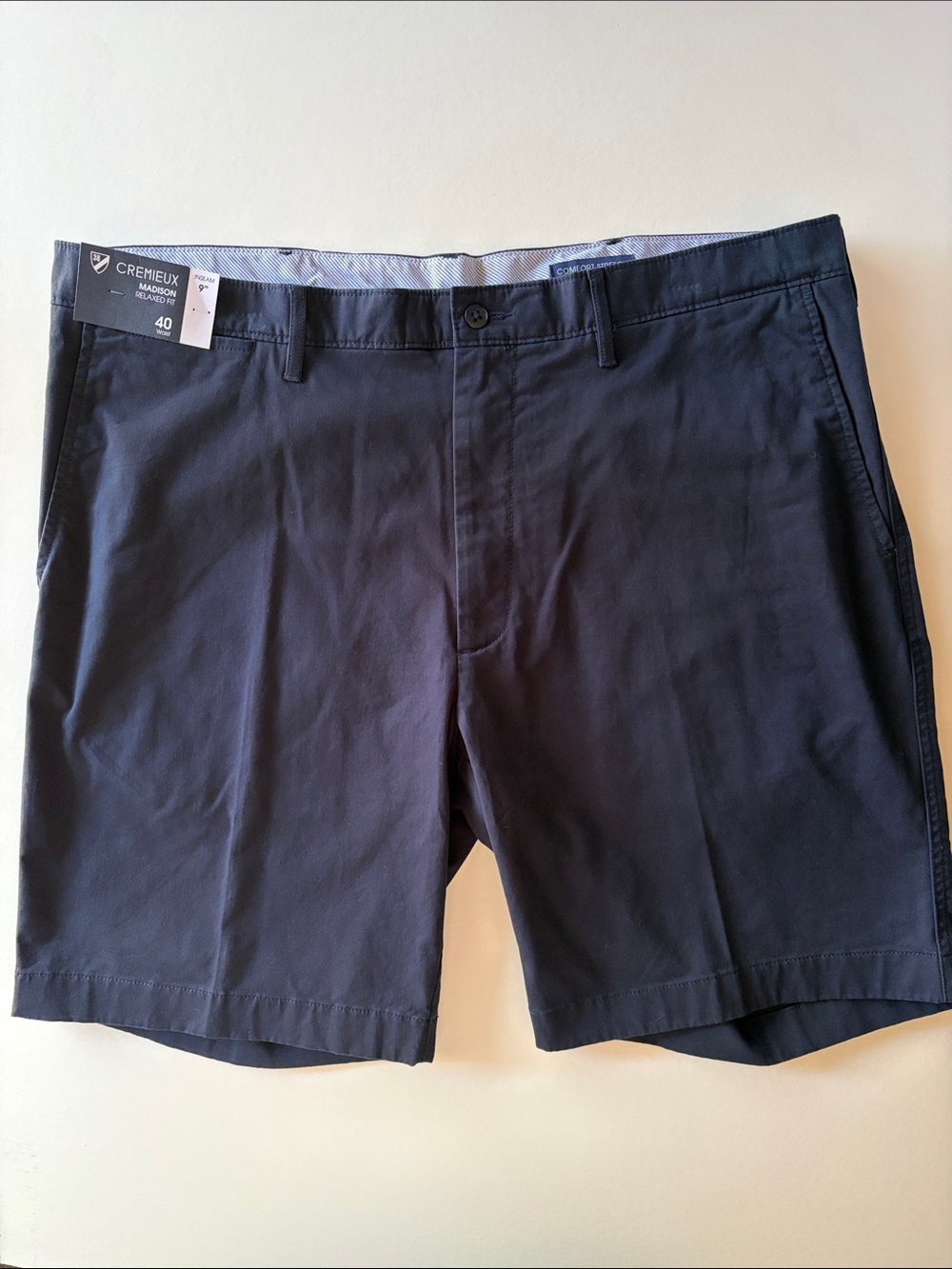 Cremieux Men’s 9” Madison Relaxed Fit Shorts Men’s Size 40 Dark Navy